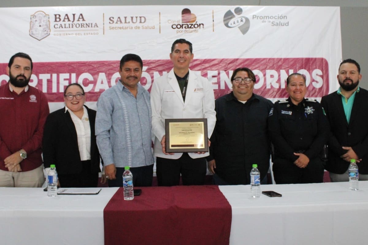 Certifican a comunidades, escuelas y entornos laborales como promotores de salud en Ensenada