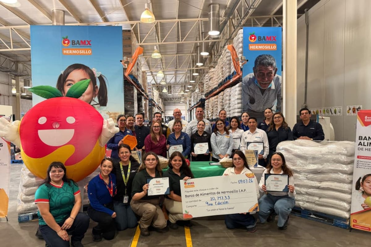 Banco de Alimentos de Hermosillo logra meta y reúne 20.7 toneladas de frijol en el Challenge Contra el Hambre 2026