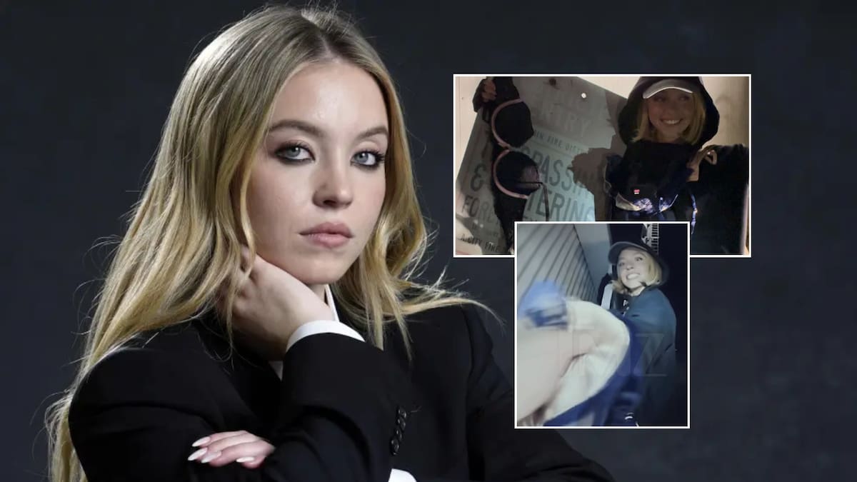 Sydney Sweeney podría enfrentar cargos por allanamiento y vandalismo tras escalar y colgar sostenes en el cartel de Hollywood