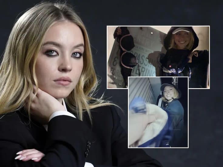 Sydney Sweeney podría enfrentar cargos por allanamiento y vandalismo tras escalar y colgar sostenes en el cartel de Hollywood