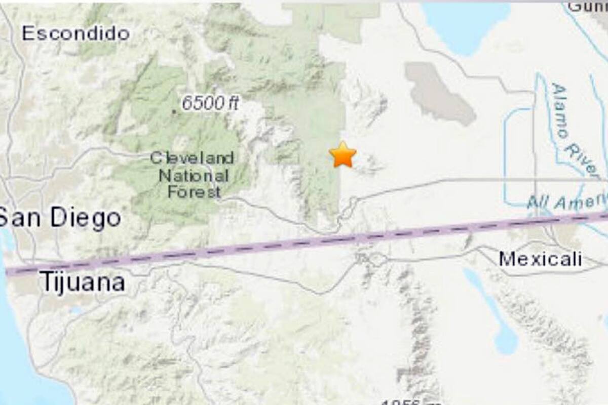 Sismo de 4.1 grados se registra al Sur de California