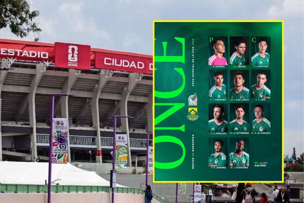 México confirma su XI inicial para el partido inaugural del Mundial 2026 contra Sudáfrica