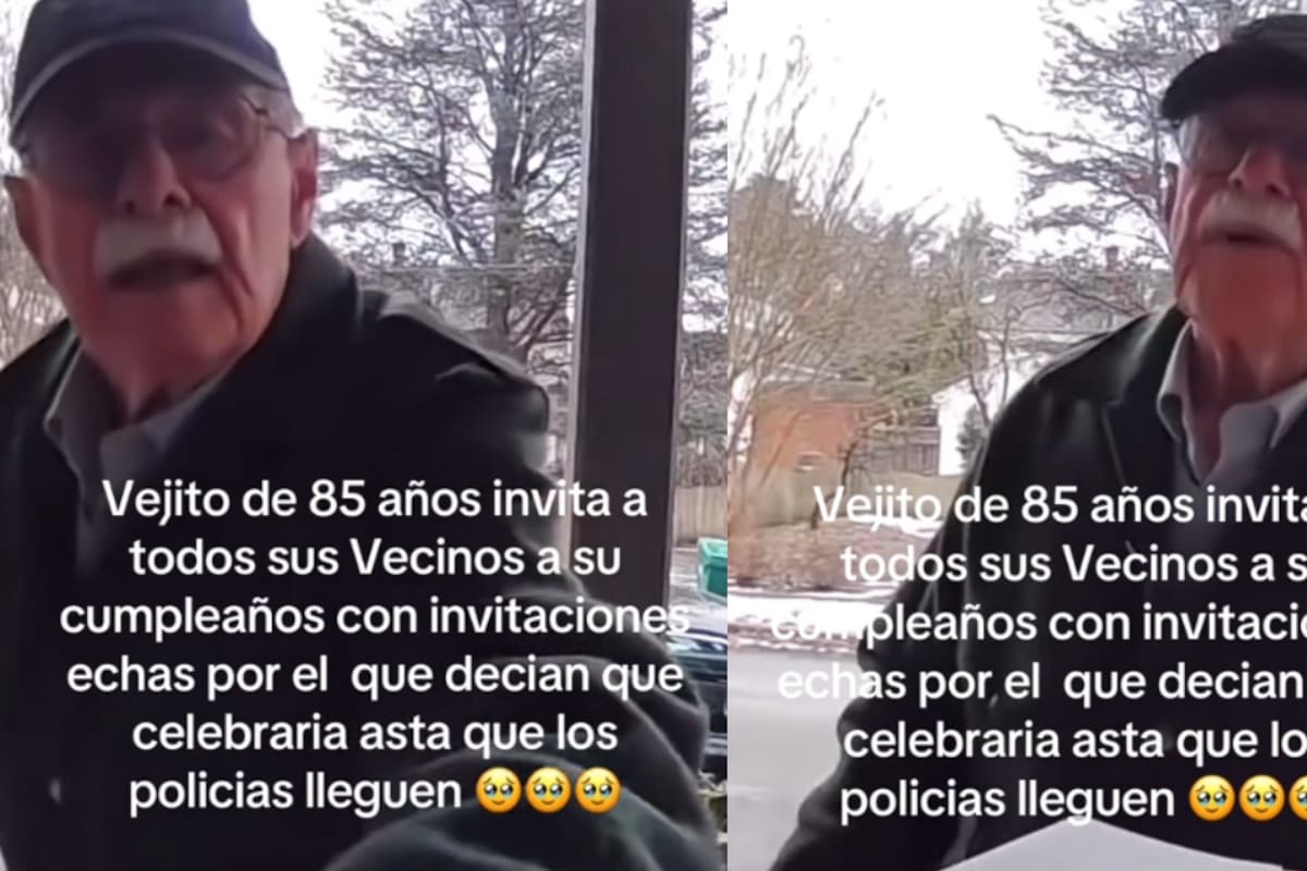 Hombre de 85 años se vuelve viral por invitar a una fiesta “alocada” hasta la madrugada