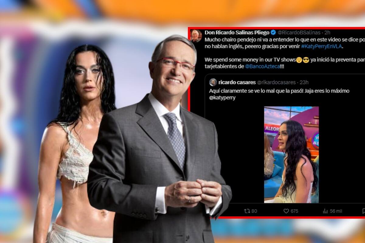 Salinas Pliego rompe el silencio tras la polémica visita de Katy Perry a “Venga la Alegría”