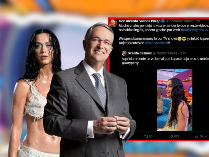 Salinas Pliego rompe el silencio tras la polémica visita de Katy Perry a “Venga la Alegría”