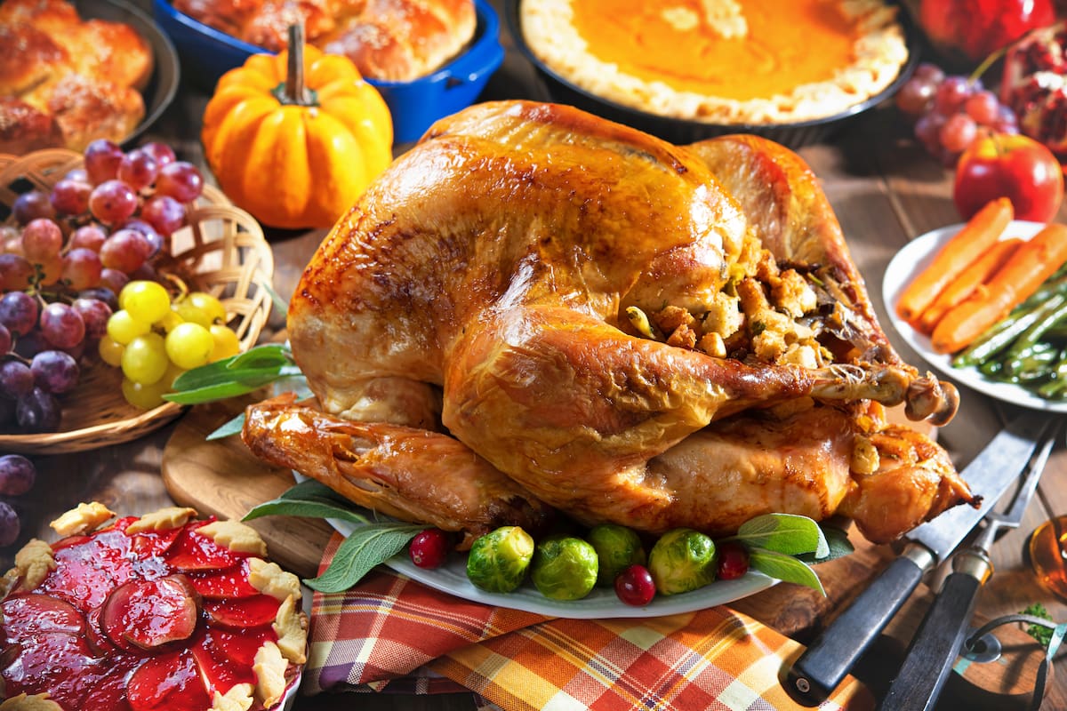 Pavo tradicional de Acción de Gracias