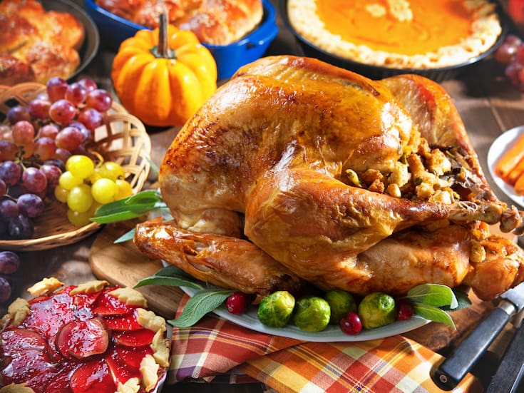 Pavo tradicional de Acción de Gracias