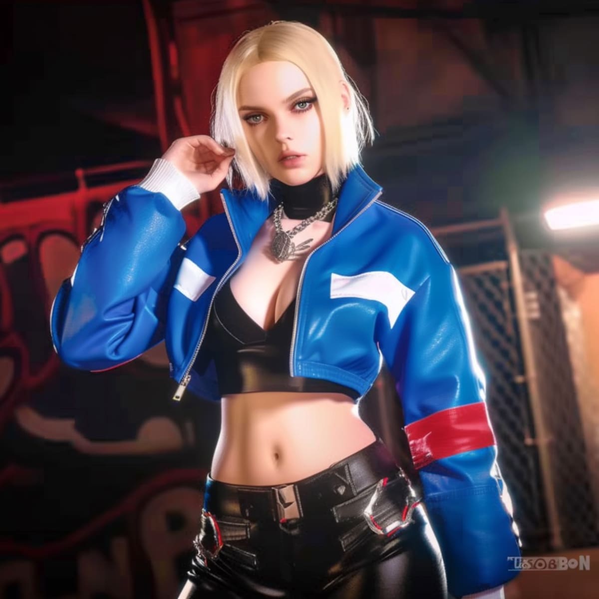 Cammy White, la luchadora más realista de Street Fighter 6, creada por la inteligencia artificial de Midjourney.