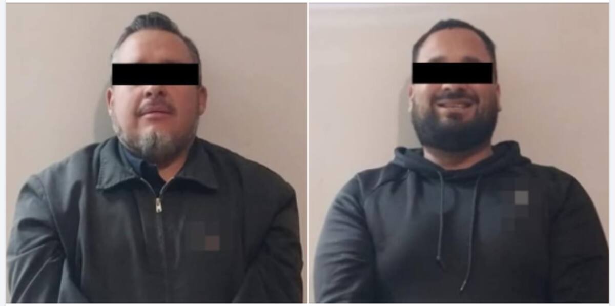 Los detenidos, Guillermo Enrique “N” y Ramón Ángel “N”, fueron acusados de privación ilegal de la libertad, abuso sexual y amenazas en perjuicio de dos mujeres en Sonora. / FGJE Sonora.