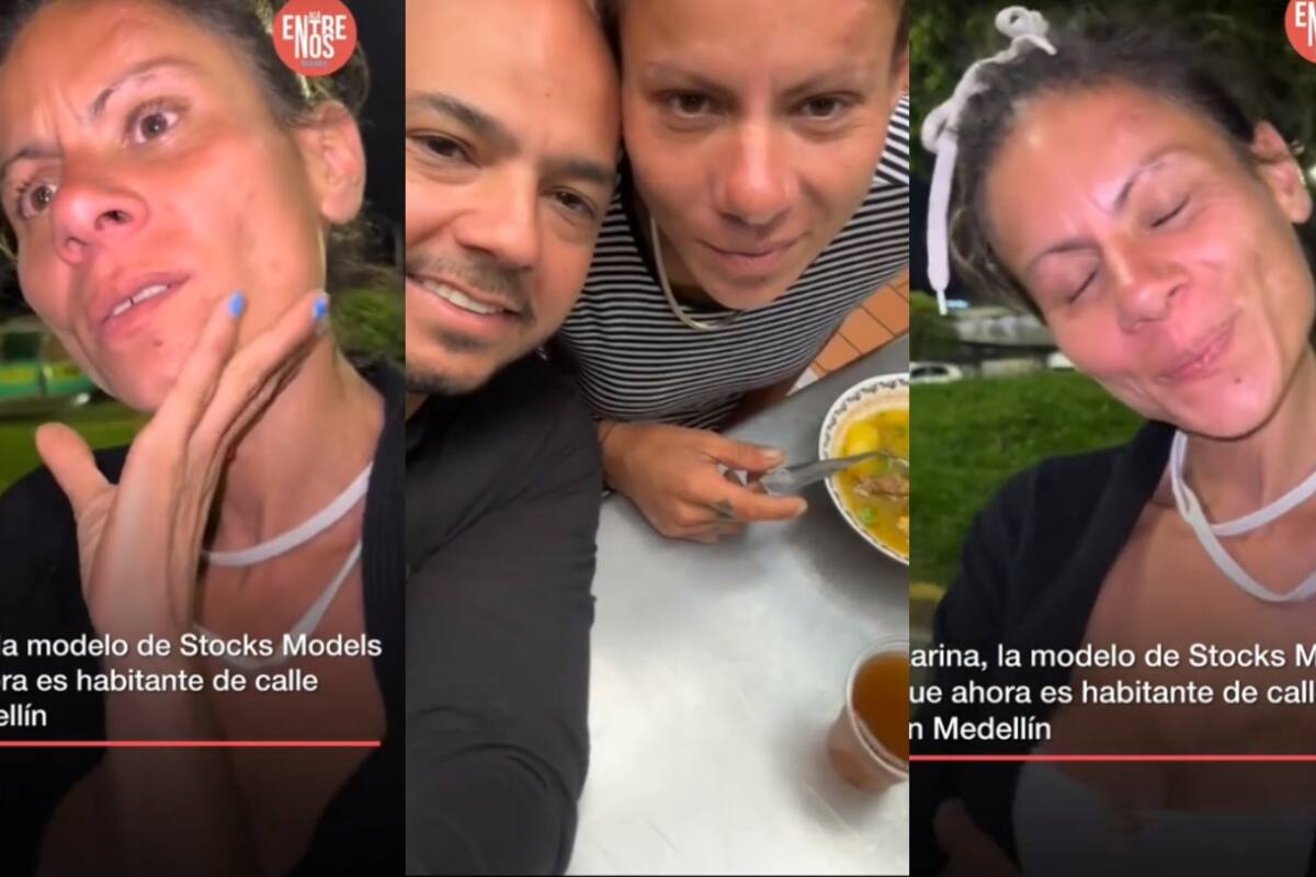 Esta es la triste historia de Karina, la exmodelo que ahora vive en las calles de Colombia