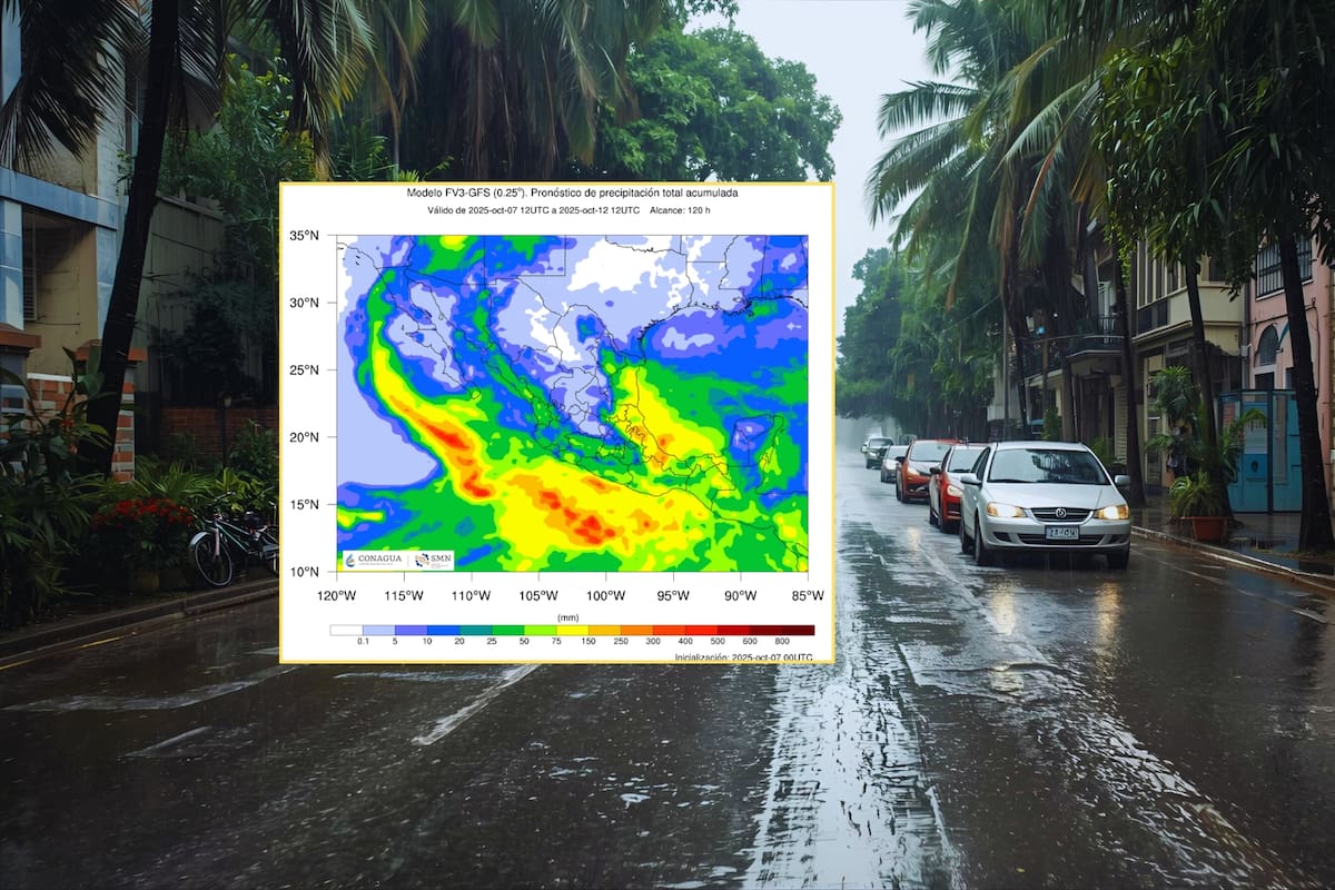 SMN pronostica lluvias muy fuertes en estos estados este miércoles