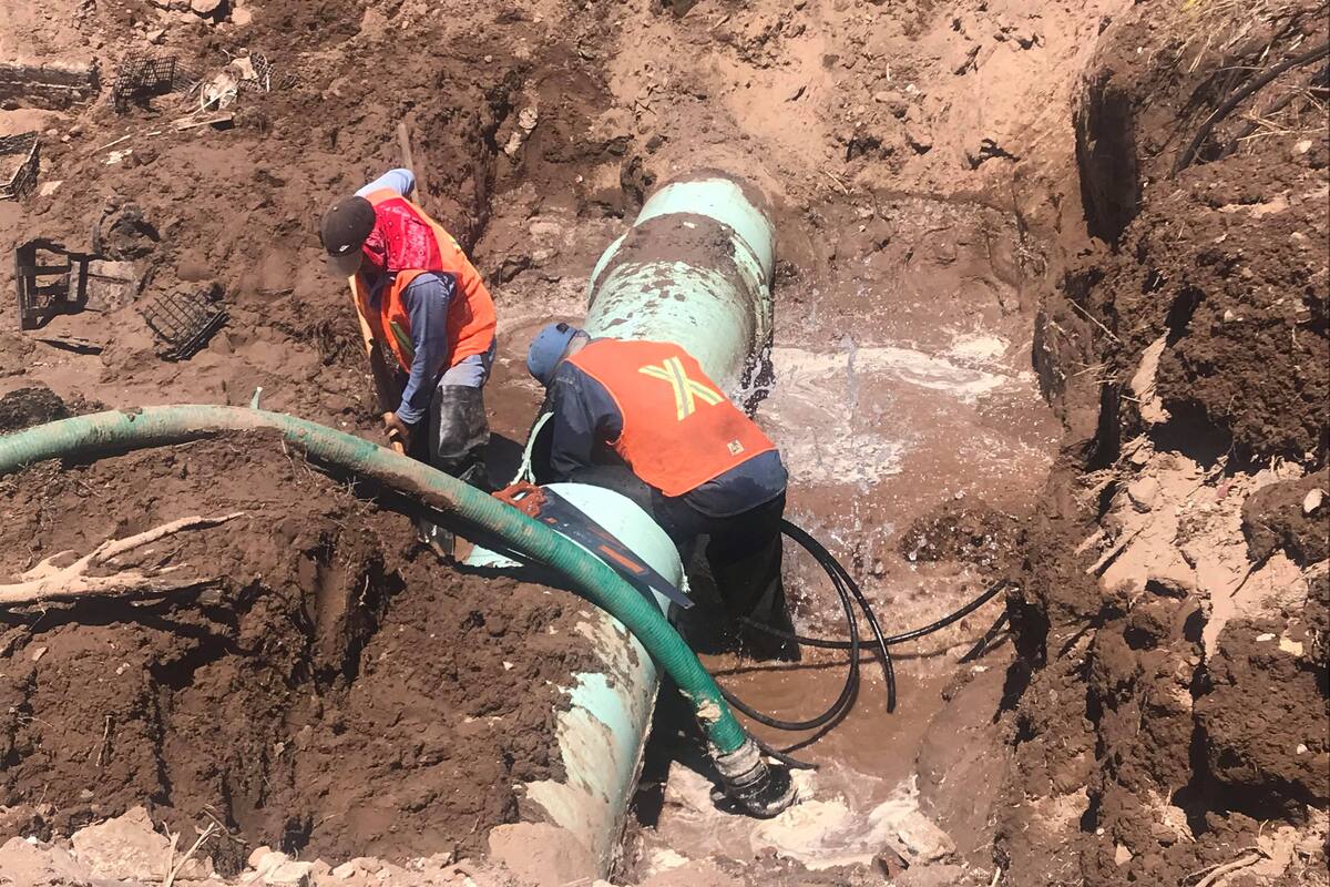 Trabajos por colapso de tubería al Poniente de Hmo terminarían esta tarde