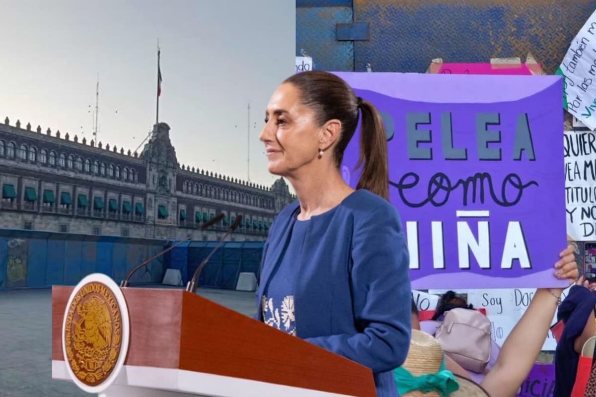 Claudia Shienbaum pidió una manifestación pacífica previo a la marcha del 25N, mientras el gobierno blinda el Zócalo con vallas métalicas de tres metros