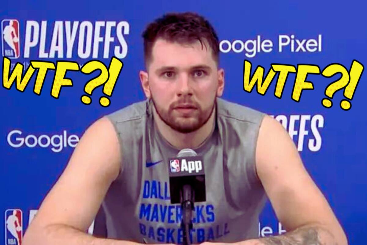 VIDEO: Luka Doncic es interrumpido en rueda de prensa con gemidos sexuales y se vuelve tendencia