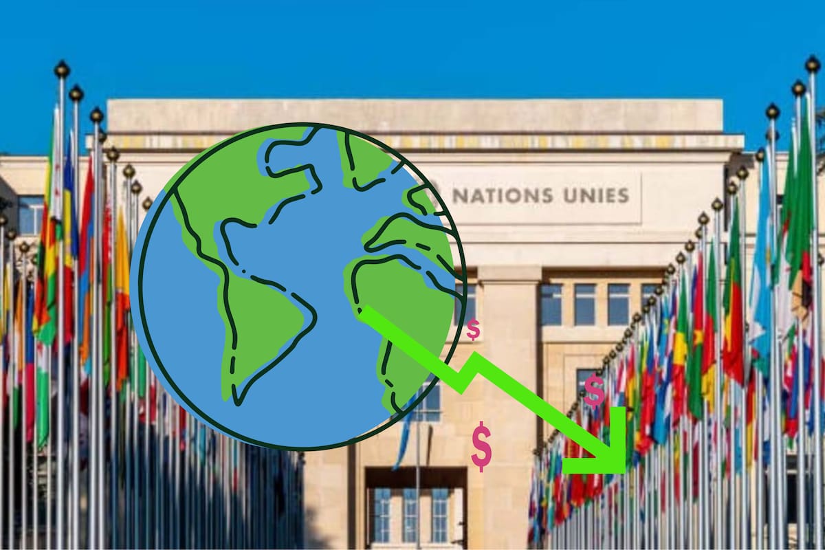 La ONU prevé que el crecimiento económico mundial baje a 2.7% en 2026, por debajo del nivel previo a la pandemia, con desaceleración en Estados Unidos, China y la Unión Europea, en un contexto marcado por aranceles, tensiones comerciales e inflación aún elevada