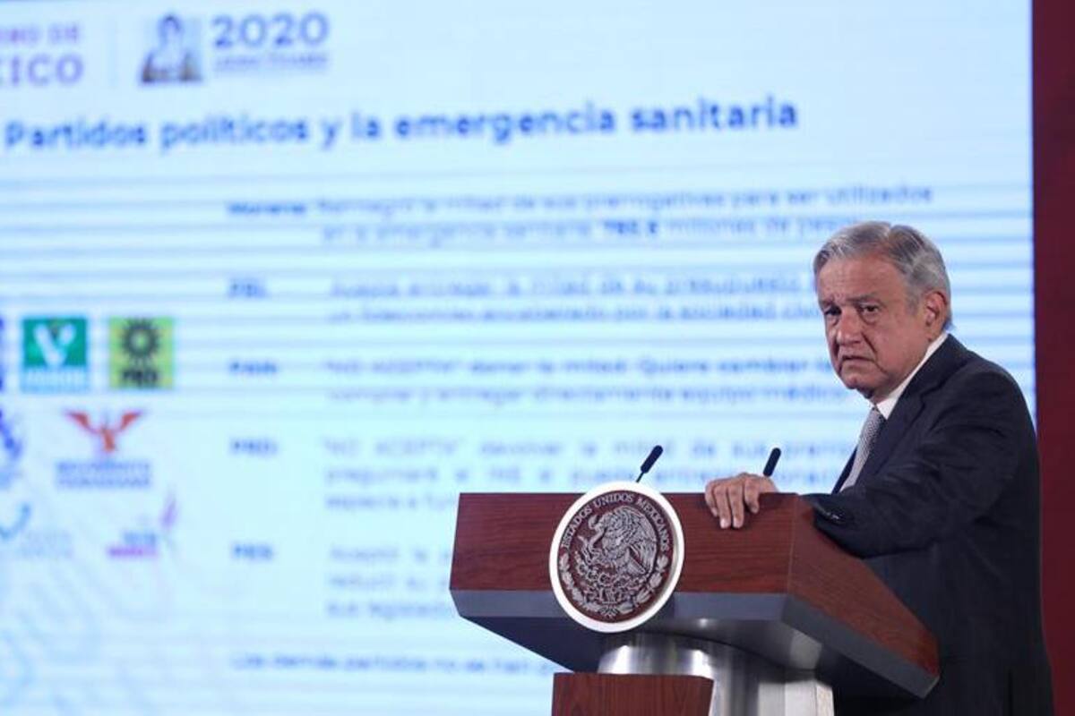 Partidos no pueden donar sus recursos a lucha contra Covid-19: INE