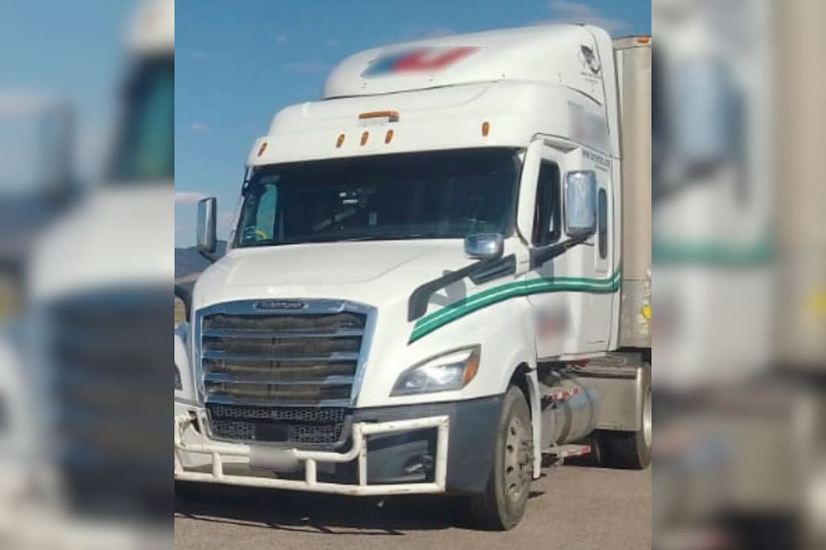 Detienen a conductor de trailer con metanfetamina