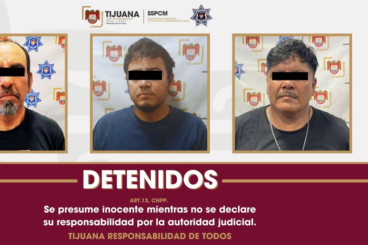 Arrestan a tres en posesión de droga