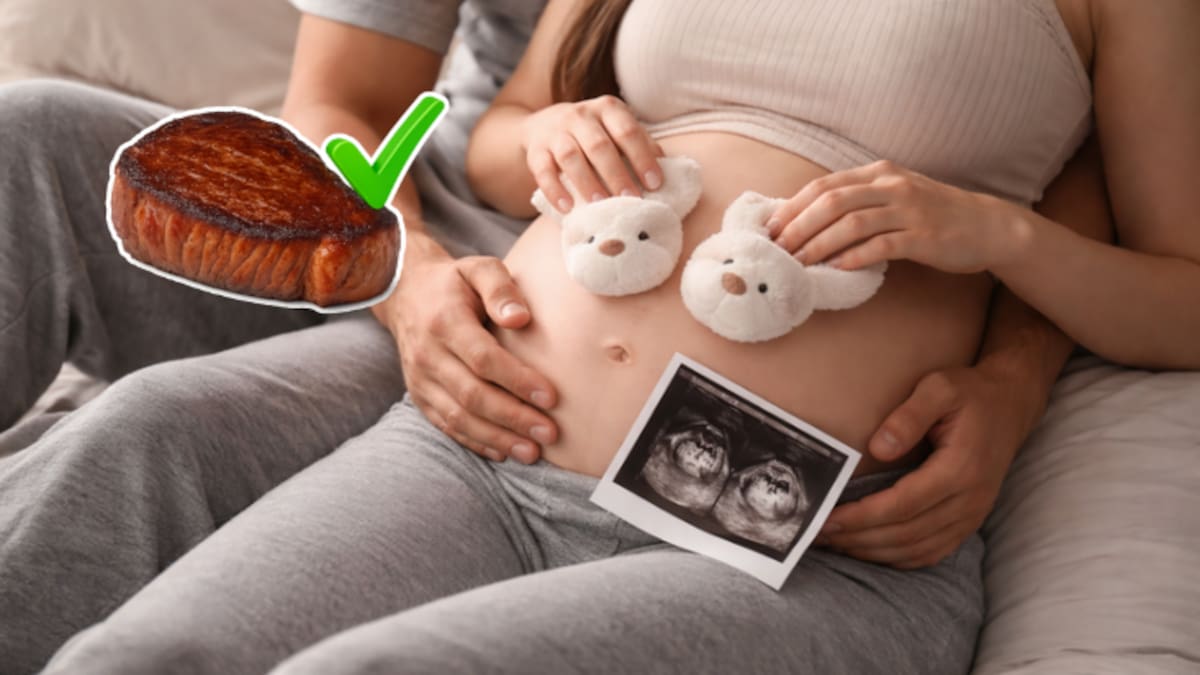 Tras ocho abortos y años de infertilidad, una mujer logra embarazo natural de gemelos al cambiar su dieta vegana por carne