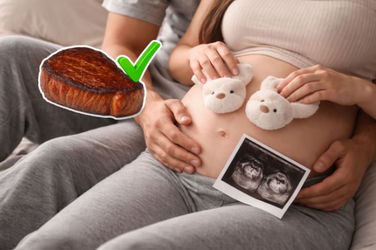 Tras ocho abortos y años de infertilidad, una mujer logra embarazo natural de gemelos al cambiar su dieta vegana por carne