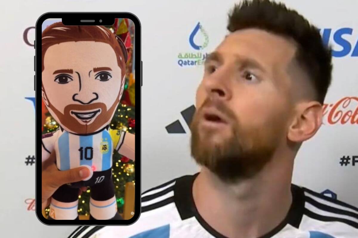 VIRAL: “Qué mirá,bobo” Lanzan peluche de Messi enojado