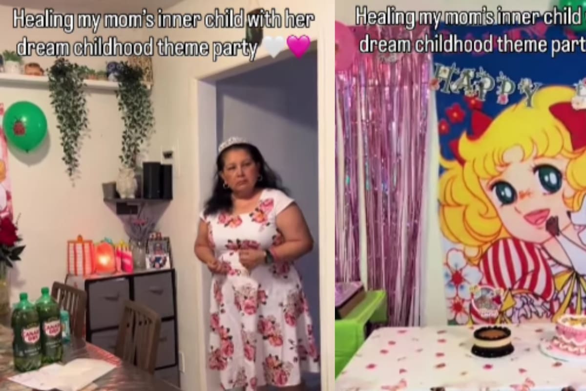 ‘Quise sanar la niña interior de mi mamá’: mujer organiza fiesta sorpresa y se viraliza con temática de Candy Candy