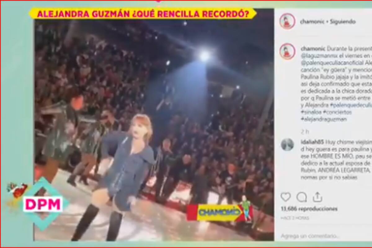 Alejandra Guzmán finge acento de Paulina Rubio y canta Hey Güera