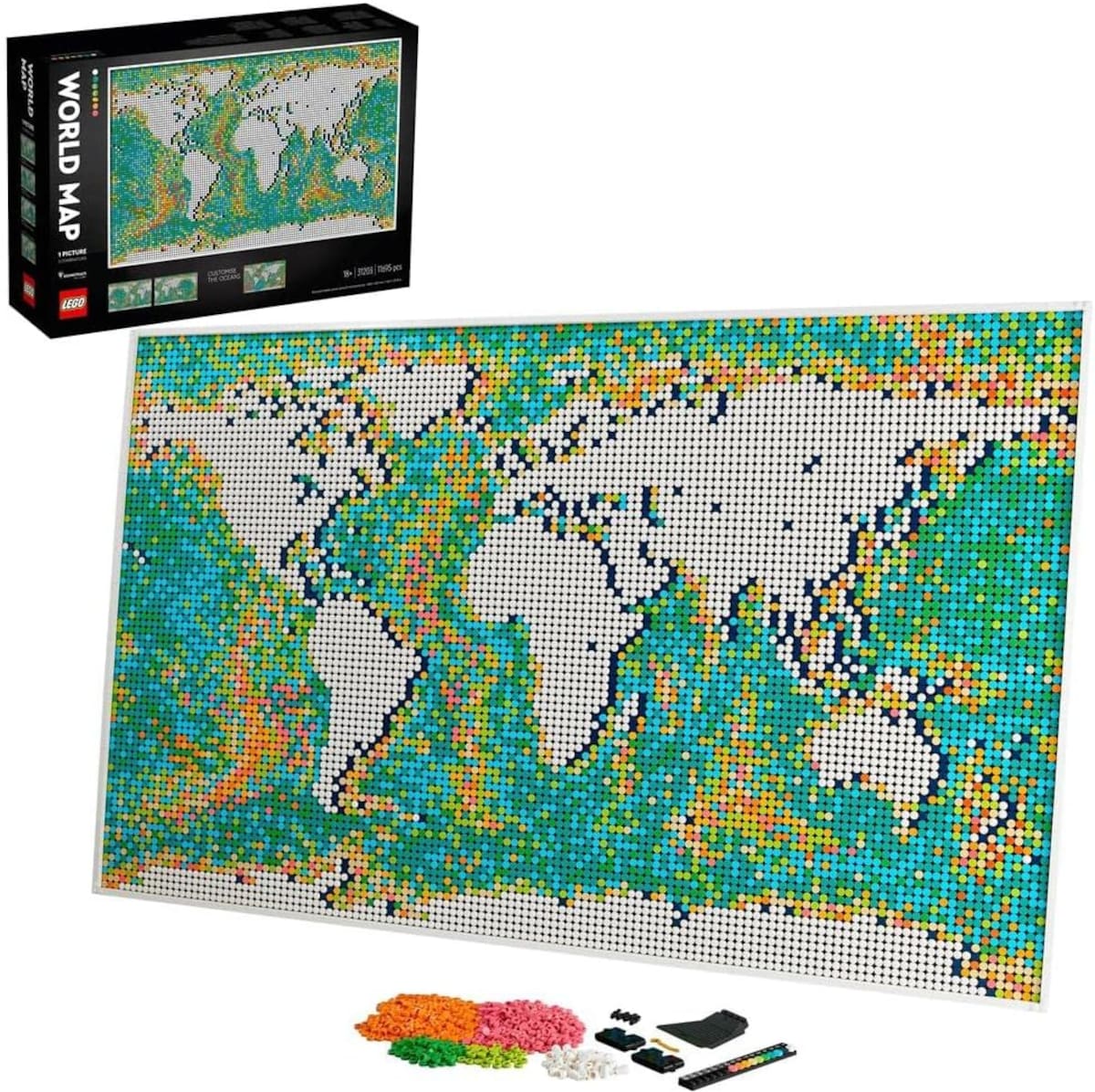 Mapa del Mundo / Imagen tomada del sitio oficial de AMAZON