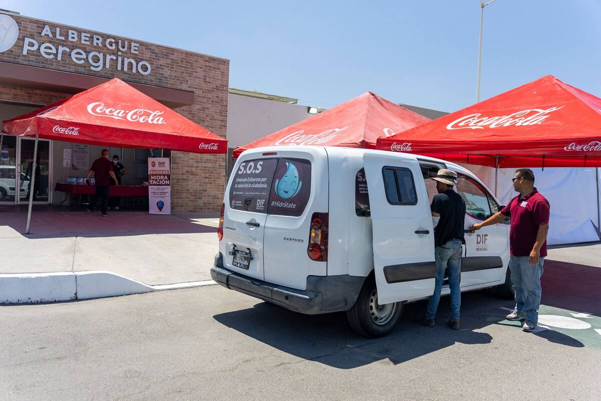 Instalan puntos de hidratación en la ciudad y el Valle de Mexicali