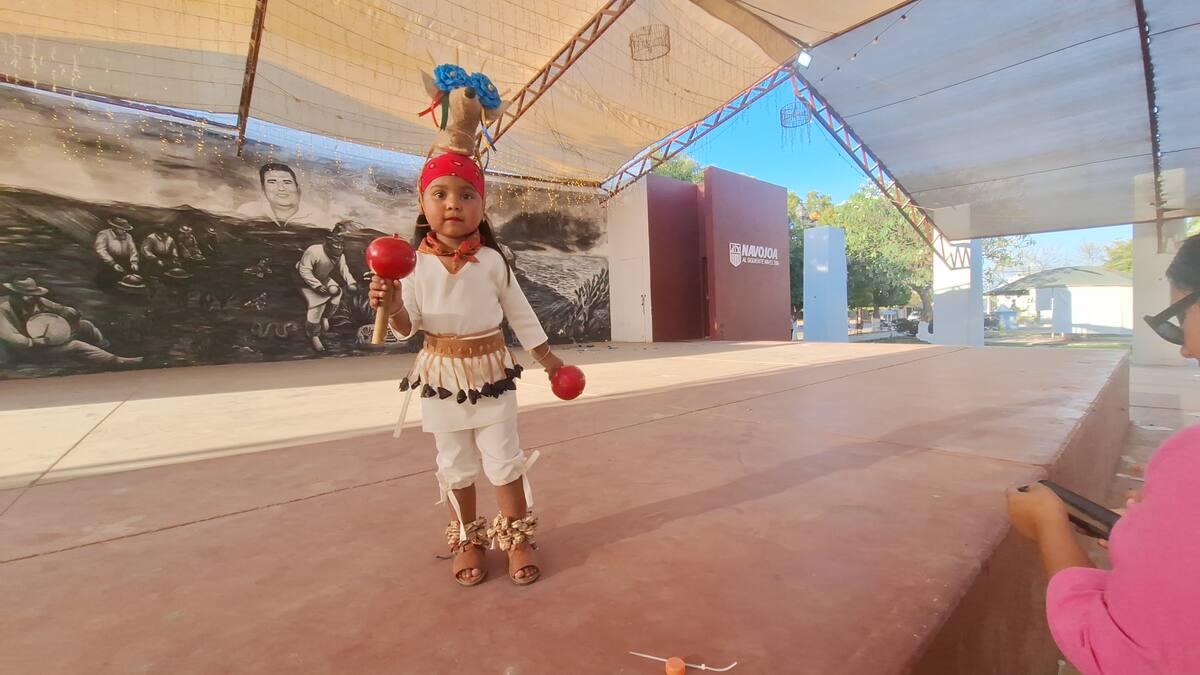 Desde muy pequeñita a la niña Romina Isaelen Caballero le empezó a gustar bailar la Danza del Venado.