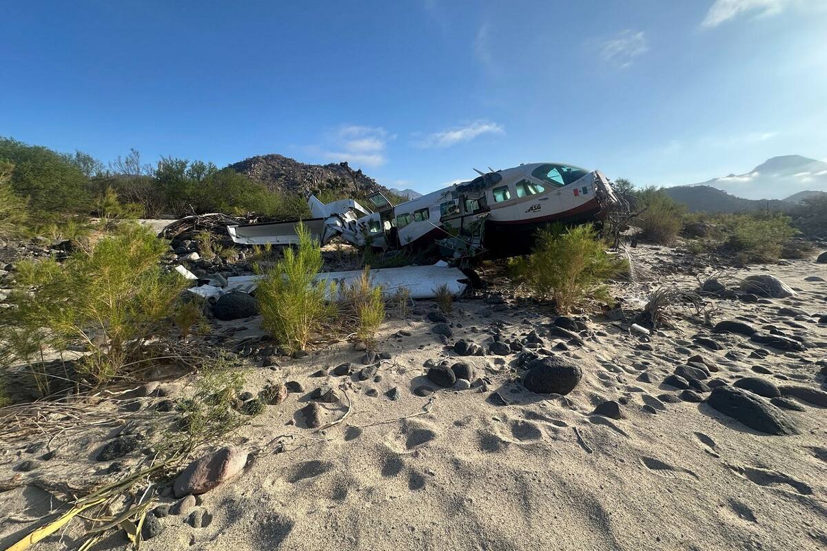 Cae avioneta al Sur de San Quintín