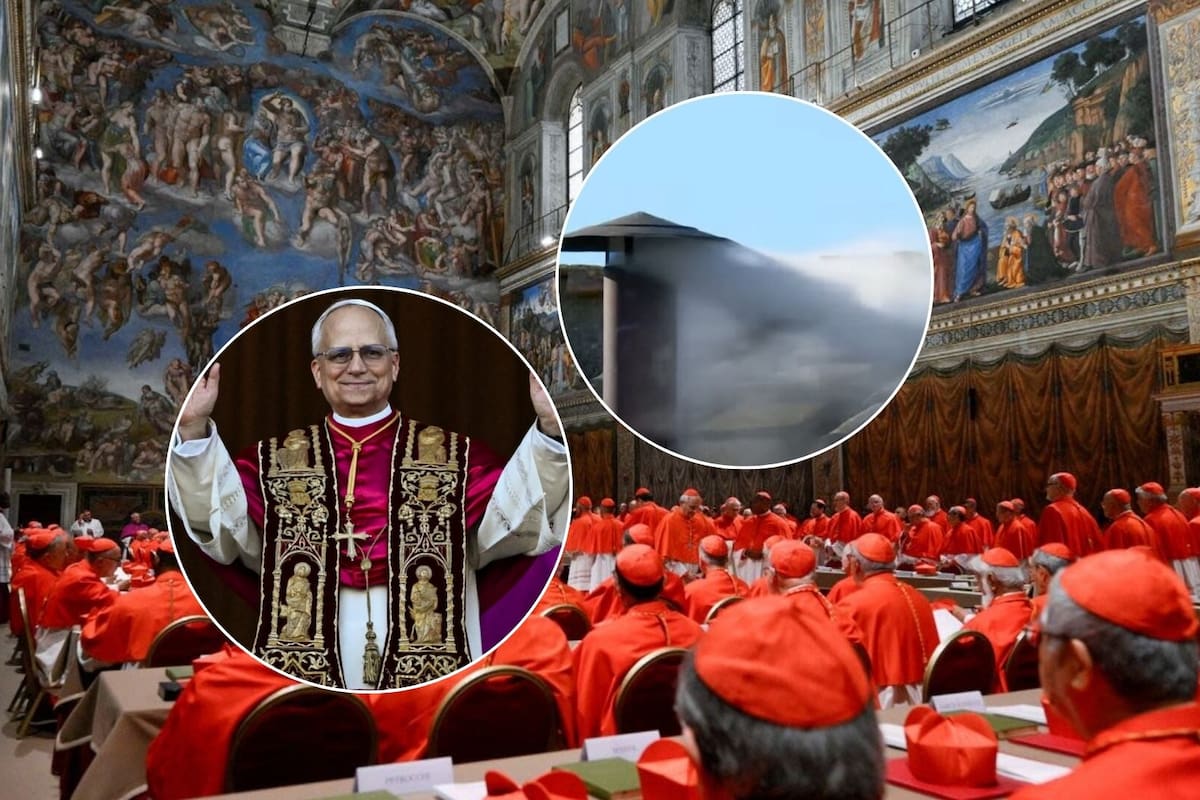 ¡Habemus Papam! Humo blanco salió de la chimenea de la Capilla Sixtina y León XIV fue anunciado como nuevo Papa