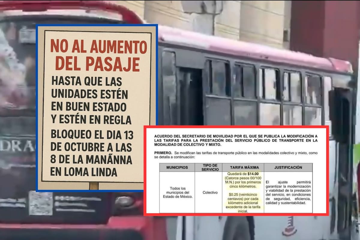 “La movilidad es un derecho”: Marchan en Toluca contra el aumento al pasaje que llegará a 14 pesos
