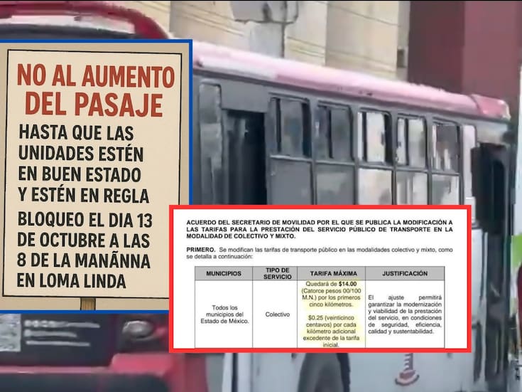 “La movilidad es un derecho”: Marchan en Toluca contra el aumento al pasaje que llegará a 14 pesos