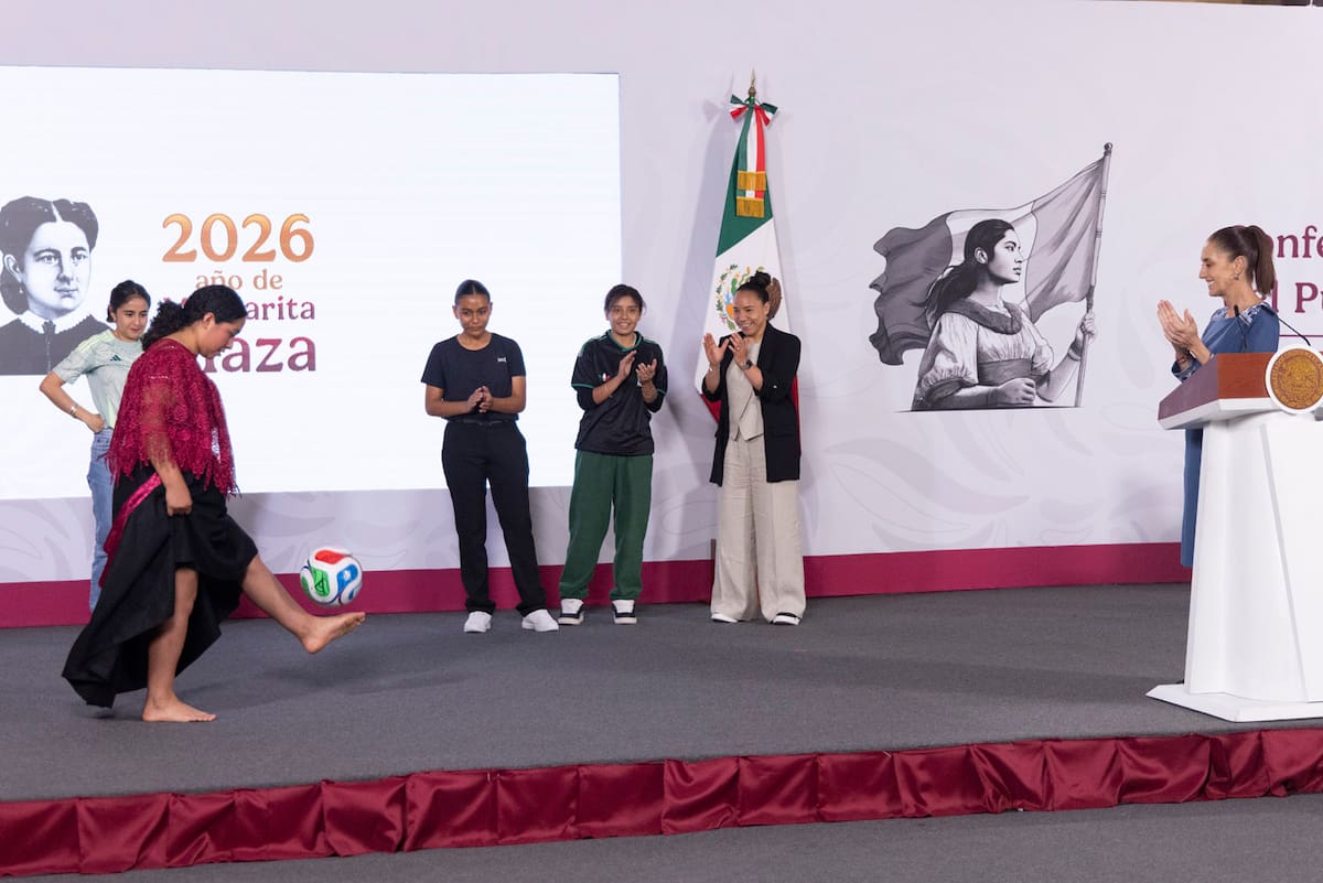 Cuauhtémoc, Ciudad de México, México, 29 de mayo de 2026.
La doctora Claudia Sheinbaum Pardo, presidenta Constitucional de los Estados Unidos Mexicanos en conferencia de prensa matutina “Conferencia del Pueblo”, en el Salón Tesorería de Palacio Nacional.
Foto: Carlos Ramos Mamahua / Presidencia