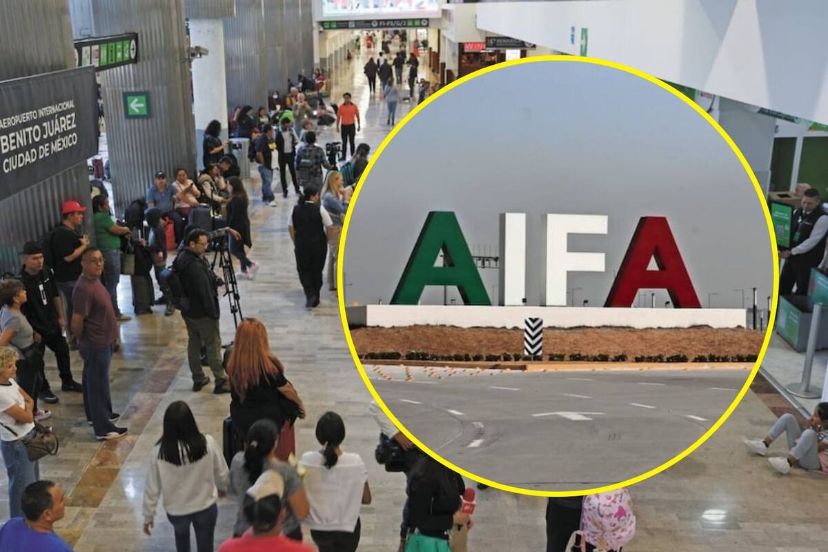 AICM reduce 2 millones de pasajeros mientras el AIFA crece con 2.6 millones de usuarios más