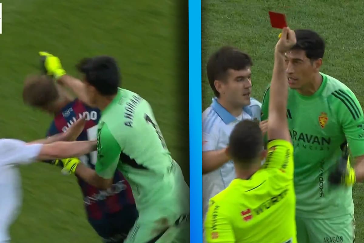 VIDEO: Esteban Andrada, exportero de Monterrey, se vuelve loco y le mete un puñetazo a un rival