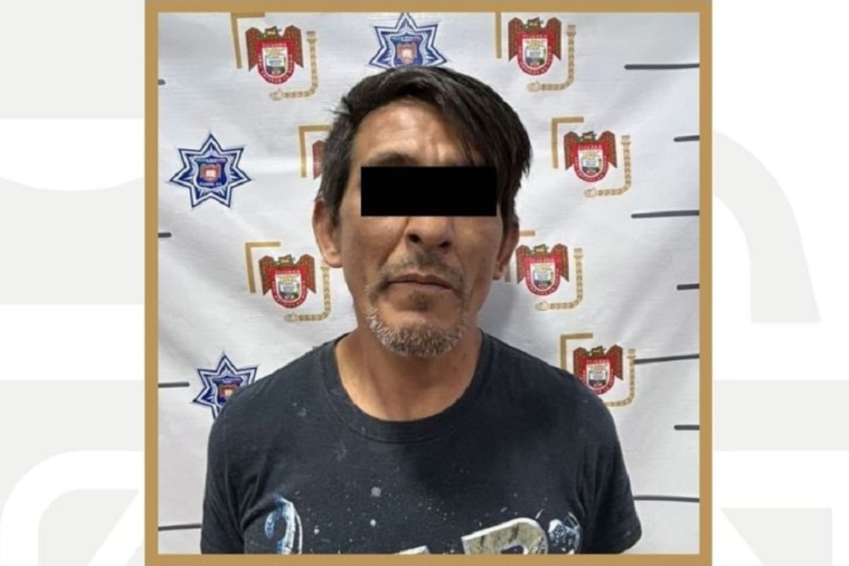 Detienen a hombre armado con machete