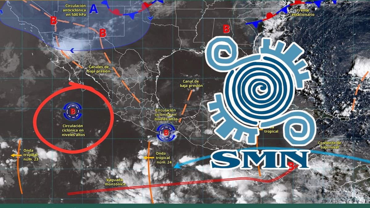 Monzón mexicano y onda tropical 24 desatarán lluvias muy fuertes, tormentas eléctricas y calor extremo este miércoles 5 de agosto, alerta el SMN