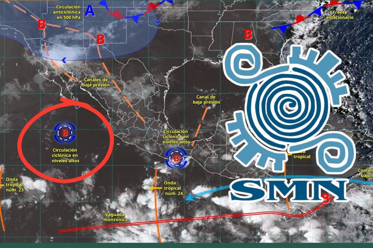 Monzón mexicano y onda tropical 24 desatarán lluvias muy fuertes, tormentas eléctricas y calor extremo este miércoles 5 de agosto, alerta el SMN