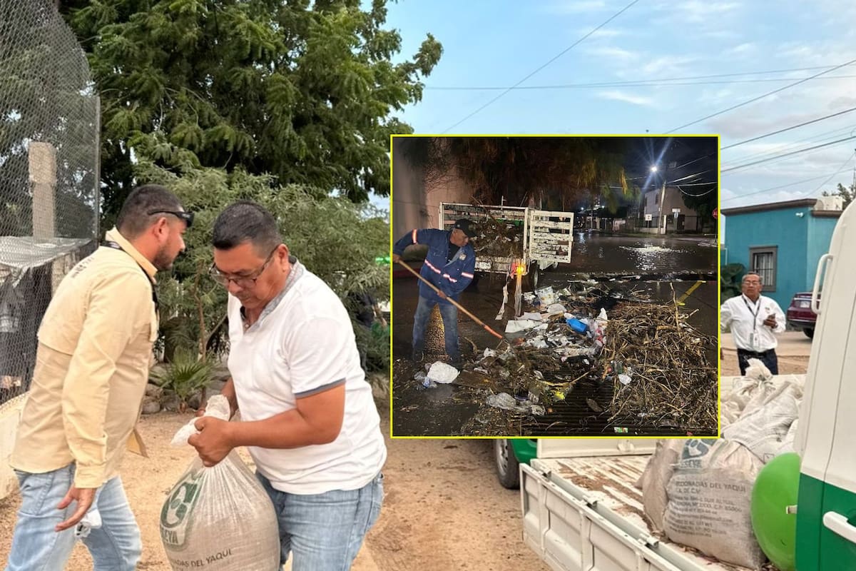Gobierno de Hermosillo realiza acciones preventivas ante las lluvias de ‘Raymond’