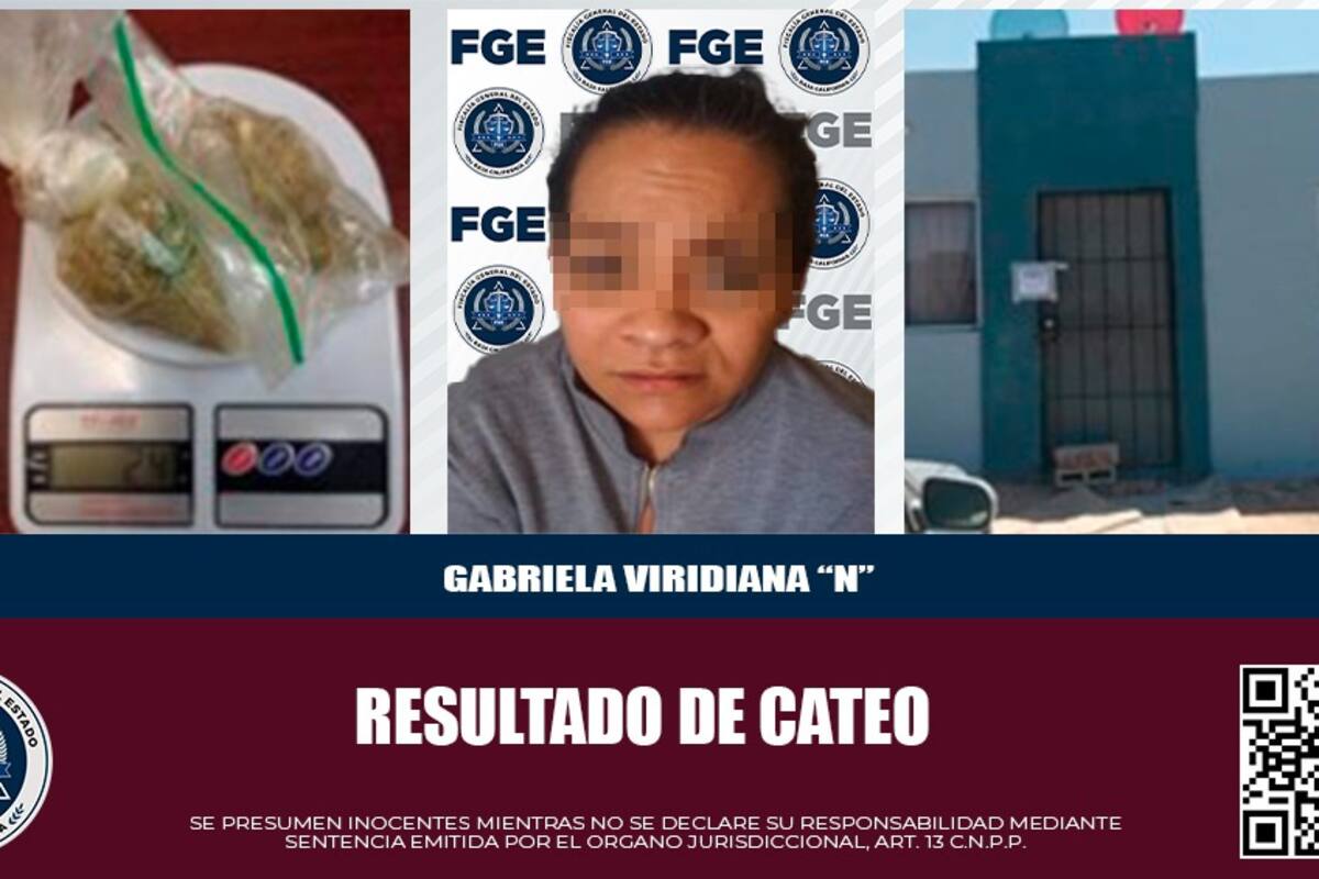 Detienen en cateo a presunta narcomenudista