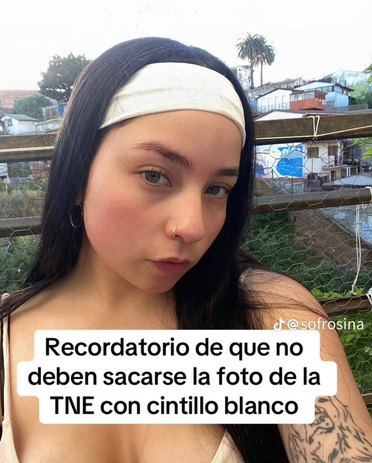 Así se veía Sofrosina antes de la foto.