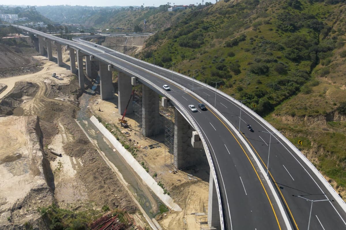 Viaducto elevado de Tijuana alivia tráfico en sus primeras semanas: Gobierno de BC