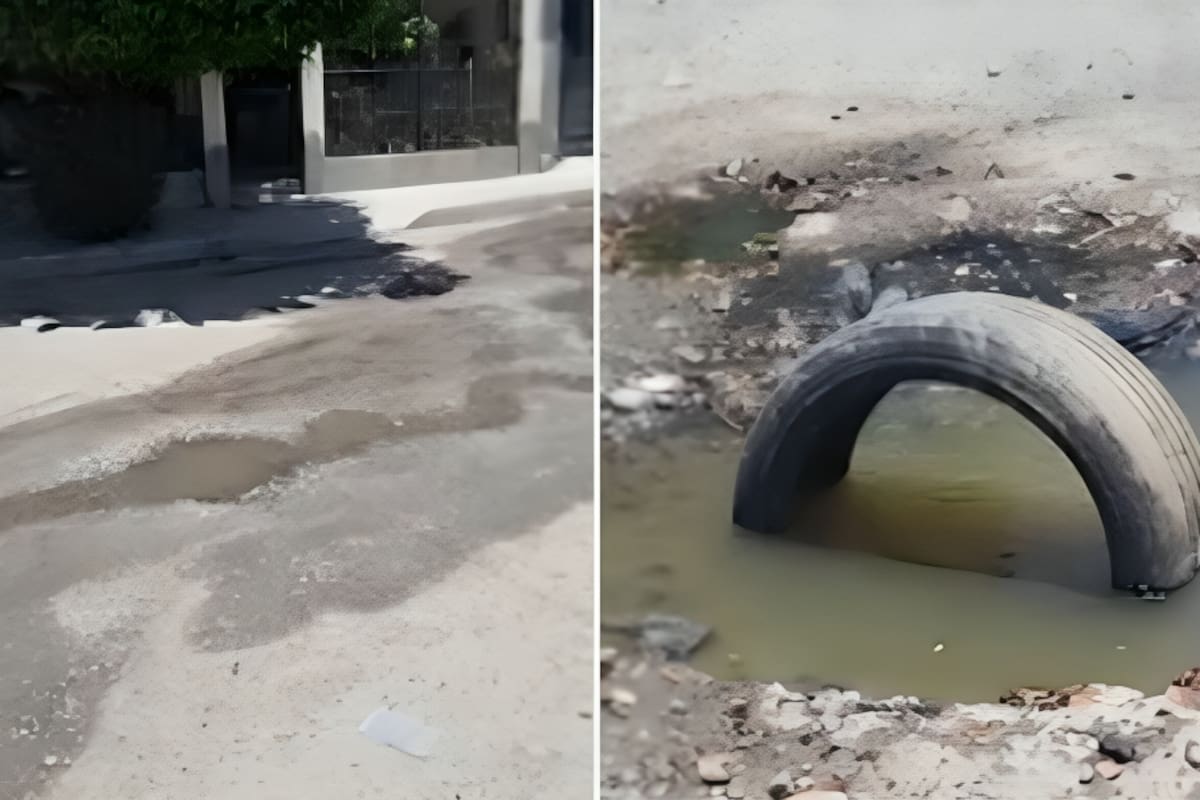 Fuga de drenaje en colonia Insurgentes causa problemas de salud a vecinos y reduce clientela de negocios