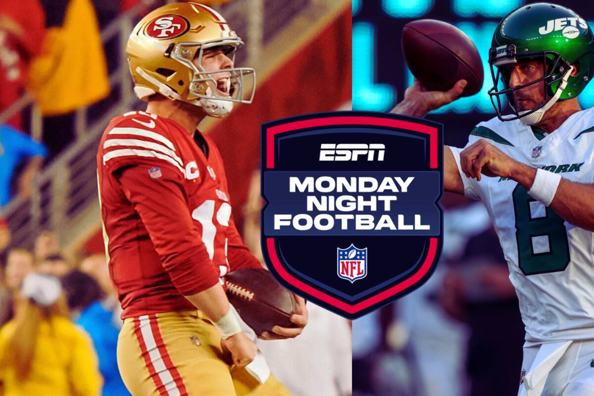 NFL: Aaron Rodgers y los Jets se enfrentarán a Brock Purdy y los 49ers en el primer Monday Night Football del 2024