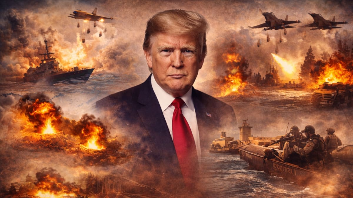 Estos son los países que EEUU bombardeó en 2025 bajo el gobierno de Trump: Yemen, Irán, Somalia, Siria, Nigeria y Venezuela en una escalada militar global que reconfigura la política exterior estadounidense