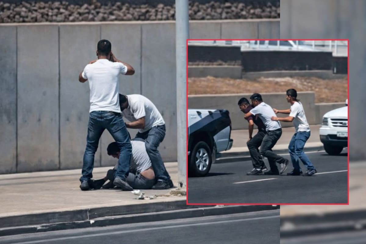 Joven de 20 años es golpeado por cuatro sujetos en Nogales tras ser perseguido; agresión quedó registrada en video y ya es investigada por autoridades