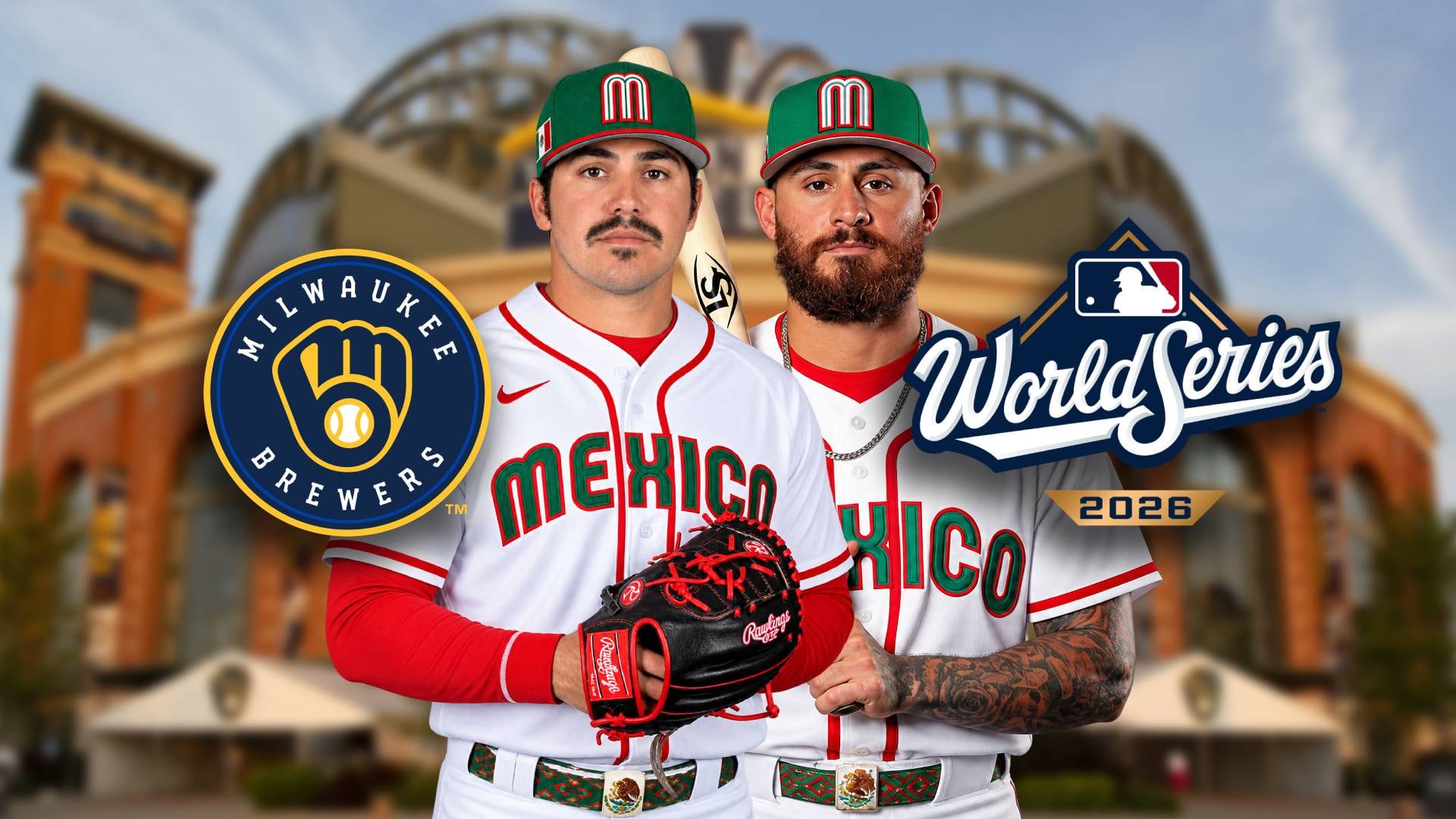 El pitcher JoJo Romero y el infielder Joey Ortiz, son los dos mexicanos de los Brewers de Milwaukee que disputaron la Serie Mundial 2026. (Foto: Especial GH)