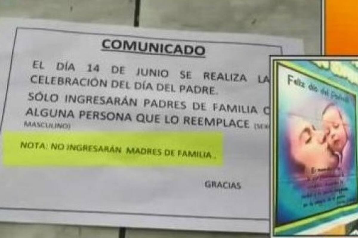 Primaria prohíbe a madres solteras en Día del Padre